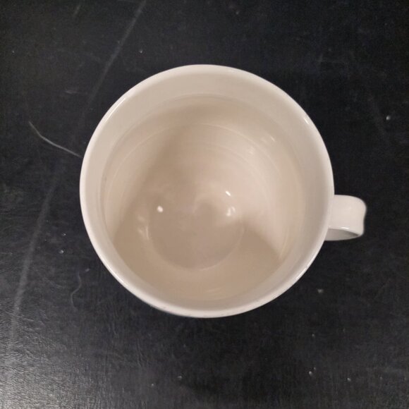 Anthropologie Homegrown Monogram M, Aqua Floral 16 Oz Coffee Tea Mug - Picture 2 of 6